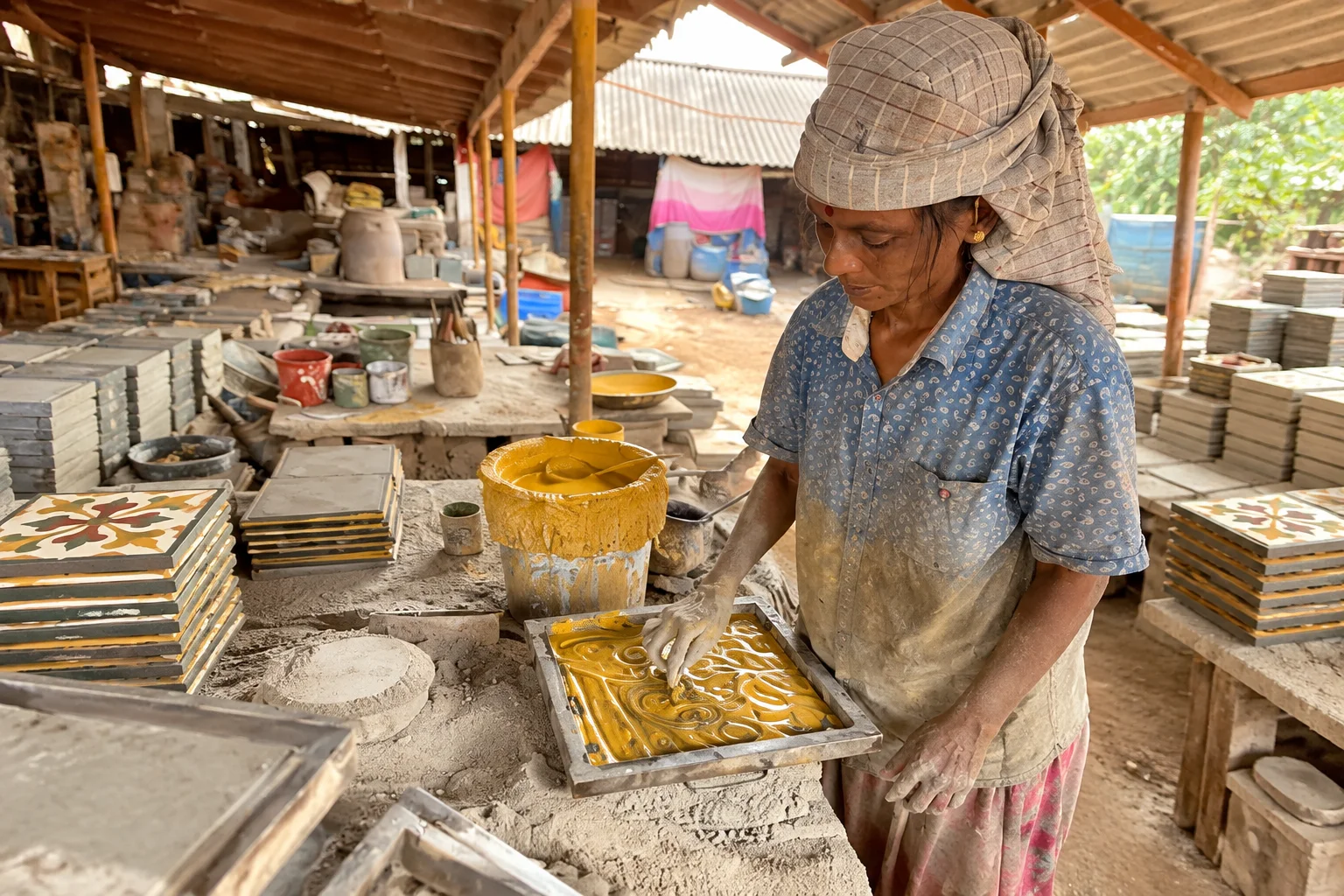 Day 10: Athangudi | Palatial Heritage, Tile Craft & Chettinad Cuisine
